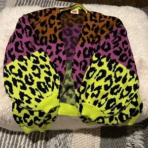 Mixed Leopards Cardigan